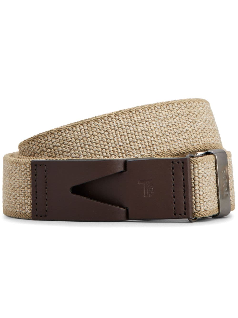 Shop Tod's New Greca 3.5 Buckle Belt In Neutrals