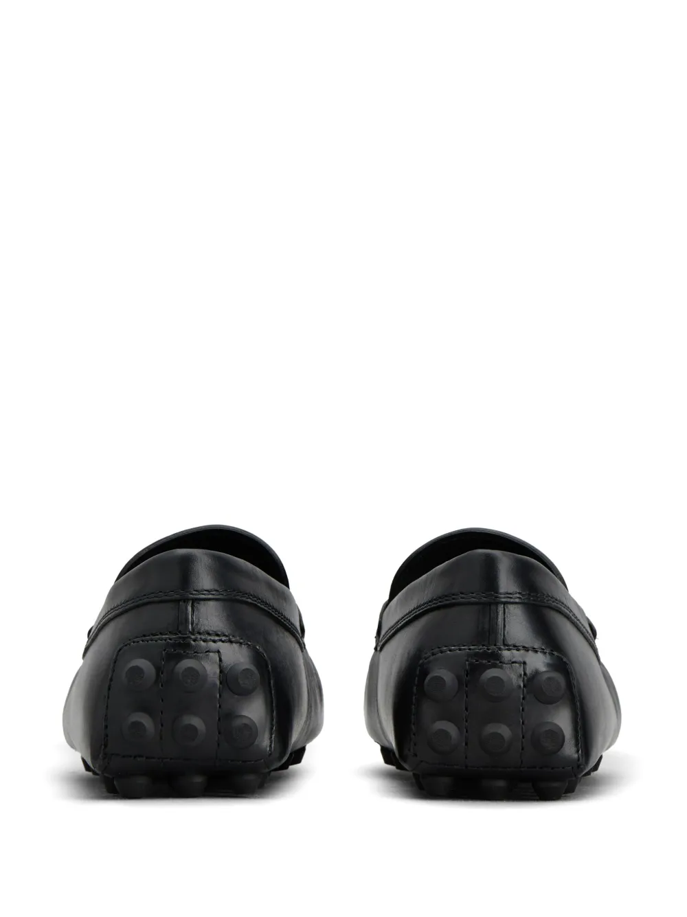 Shop Tod's Gommino T Timeless Leather Loafers In Black