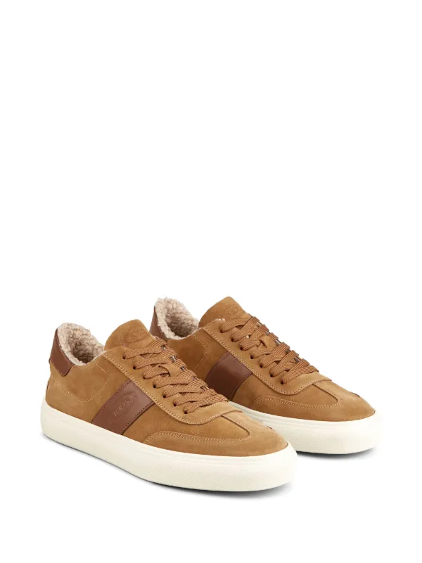Tod s Suede shearling lined Sneakers Farfetch