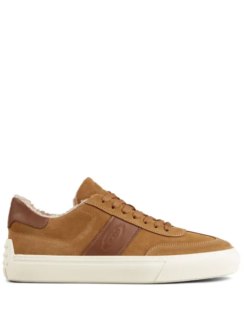 Tod's suede shearling-lined sneakers