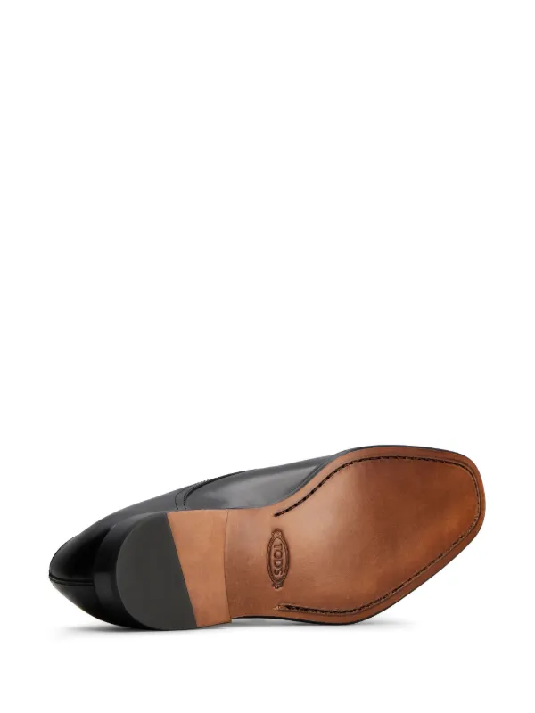 Tod's double-strap Leather Monk Shoes Black FARFETCH JO