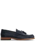 Tod's tassel-detail suede loafers - Blue