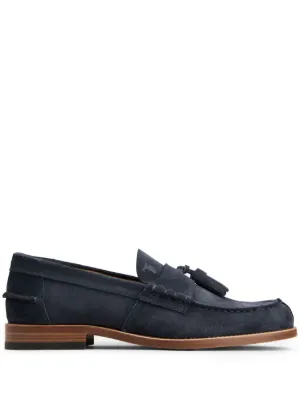 Tod's スエード ローファー | ブルー | FARFETCH JP