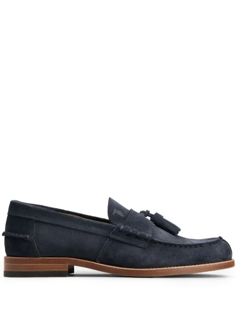 Tod's tassel-detail suede loafers