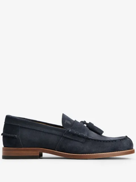Tod's tassel-detail suede loafers