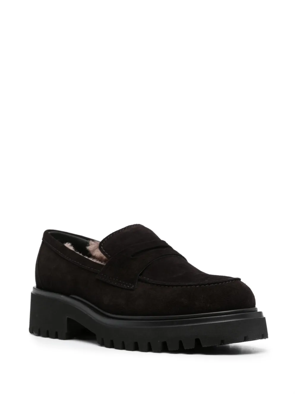 Paul Warmer Alicia suède loafers - Zwart