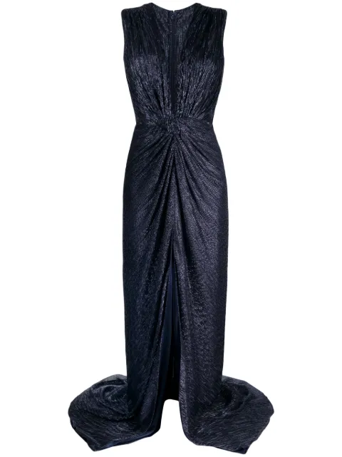 Costarellos Mireille gathered maxi dress