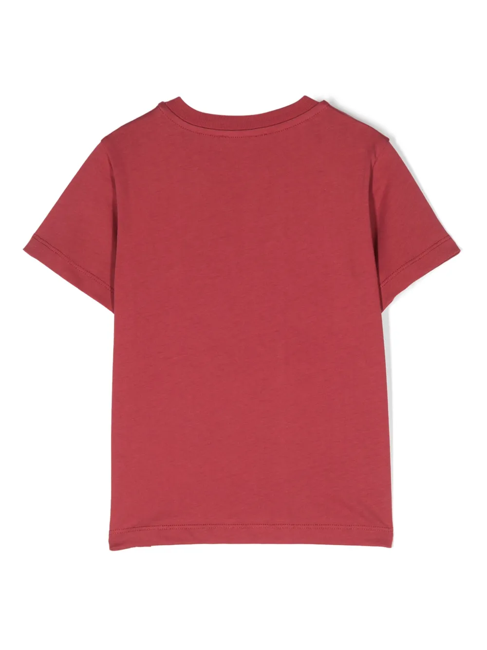 Balmain Kids T-shirt met logo-reliëf - Rood