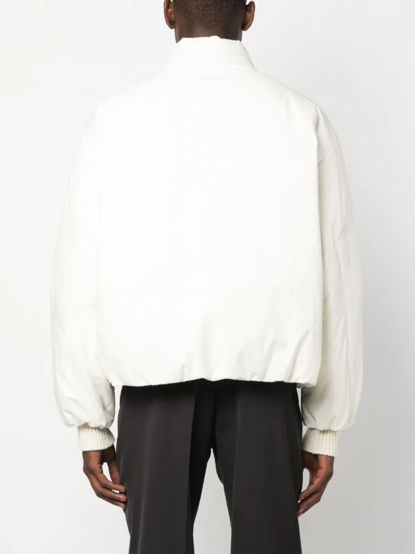 Jil Sander zip up Padded Jacket White FARFETCH TW