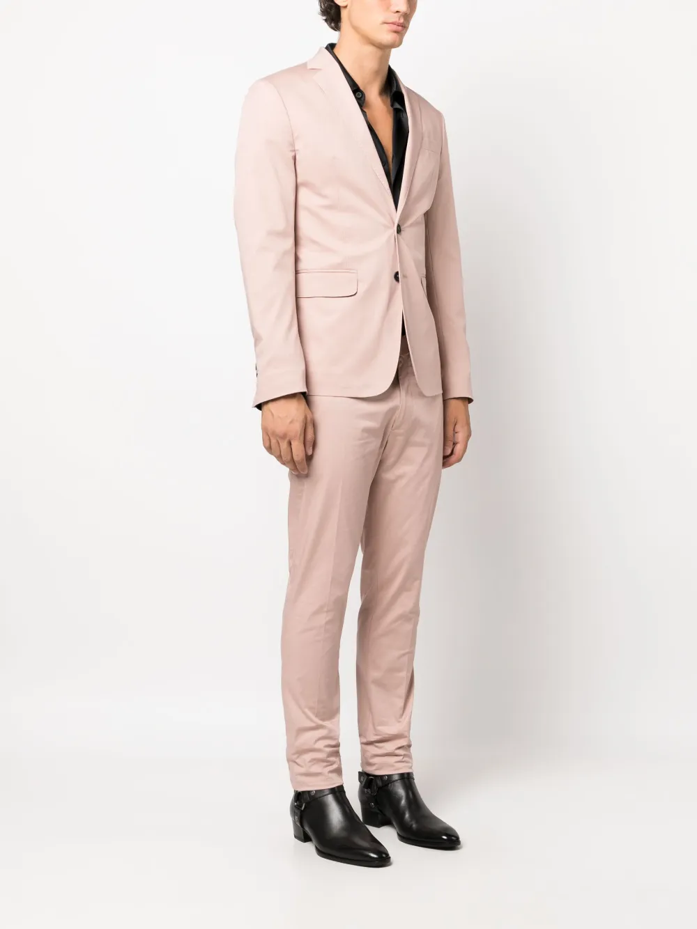 Dsquared2 Tailored Single-breasted Suit In Pink