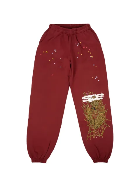 SP5DER graphic-print track pants