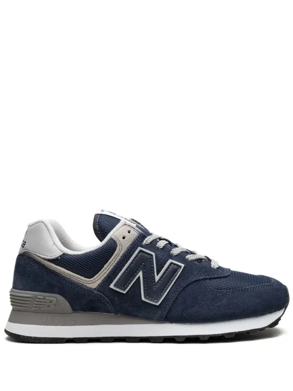newbalance  オーダーメイド ブルー スエード New Balance 574 スエード スニーカー | ブルー | FARFETCH JP