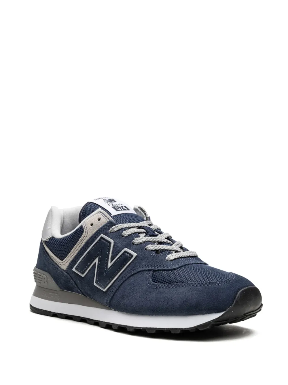 New Balance 574 logo-patch suede sneakers | Low-Tops | Image 2