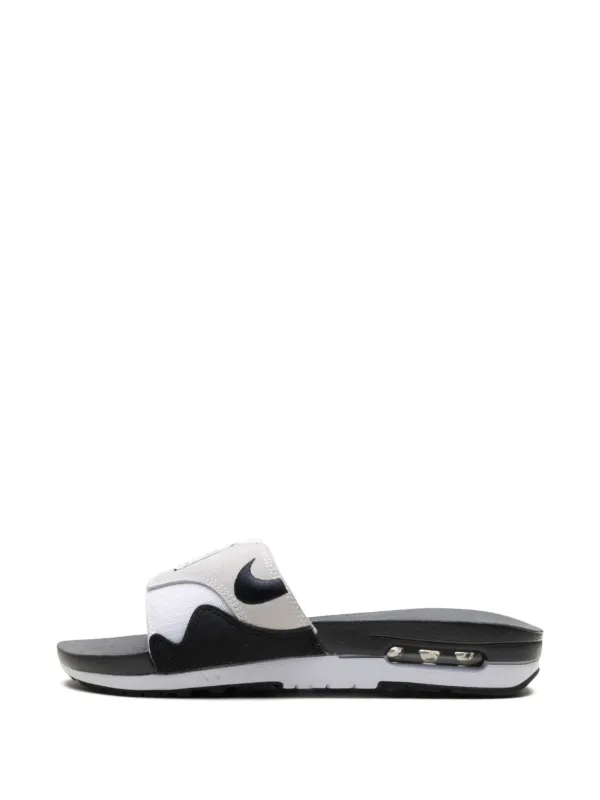 Nike Claquettes AirMax 'White/Black' Noir FARFETCH FR