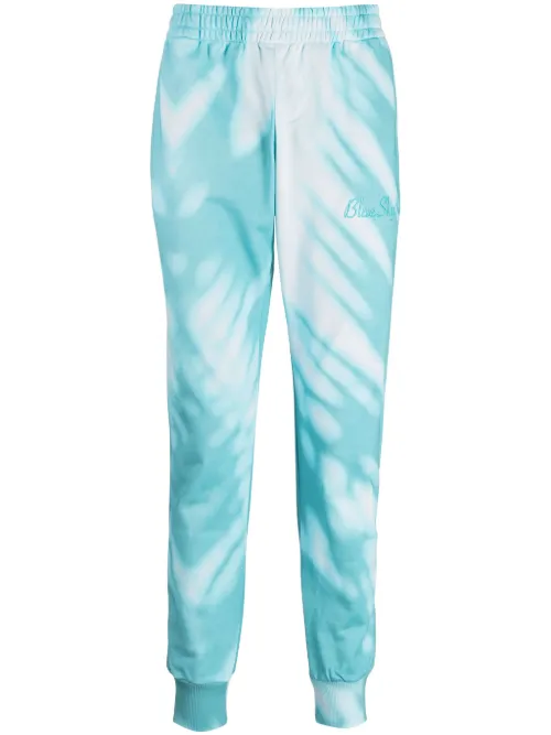 Pantalon de jogging en coton à logo brodé - BLUE SKY INN - Modalova