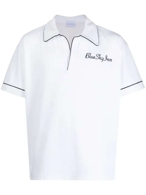 BLUE SKY INN logo-embroidered polo shirt