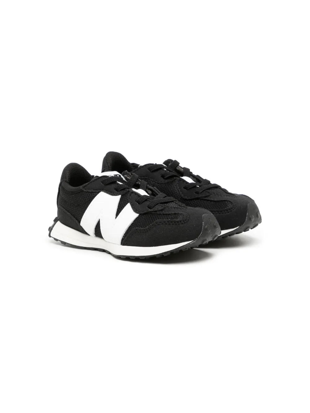 New Balance Kids' 327 Lace-up Sneakers In Blk/white