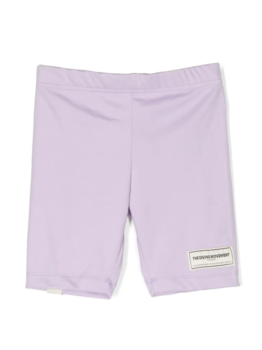 The Giving Movement Kids' Logo-patch Elasticated Shorts In Purple