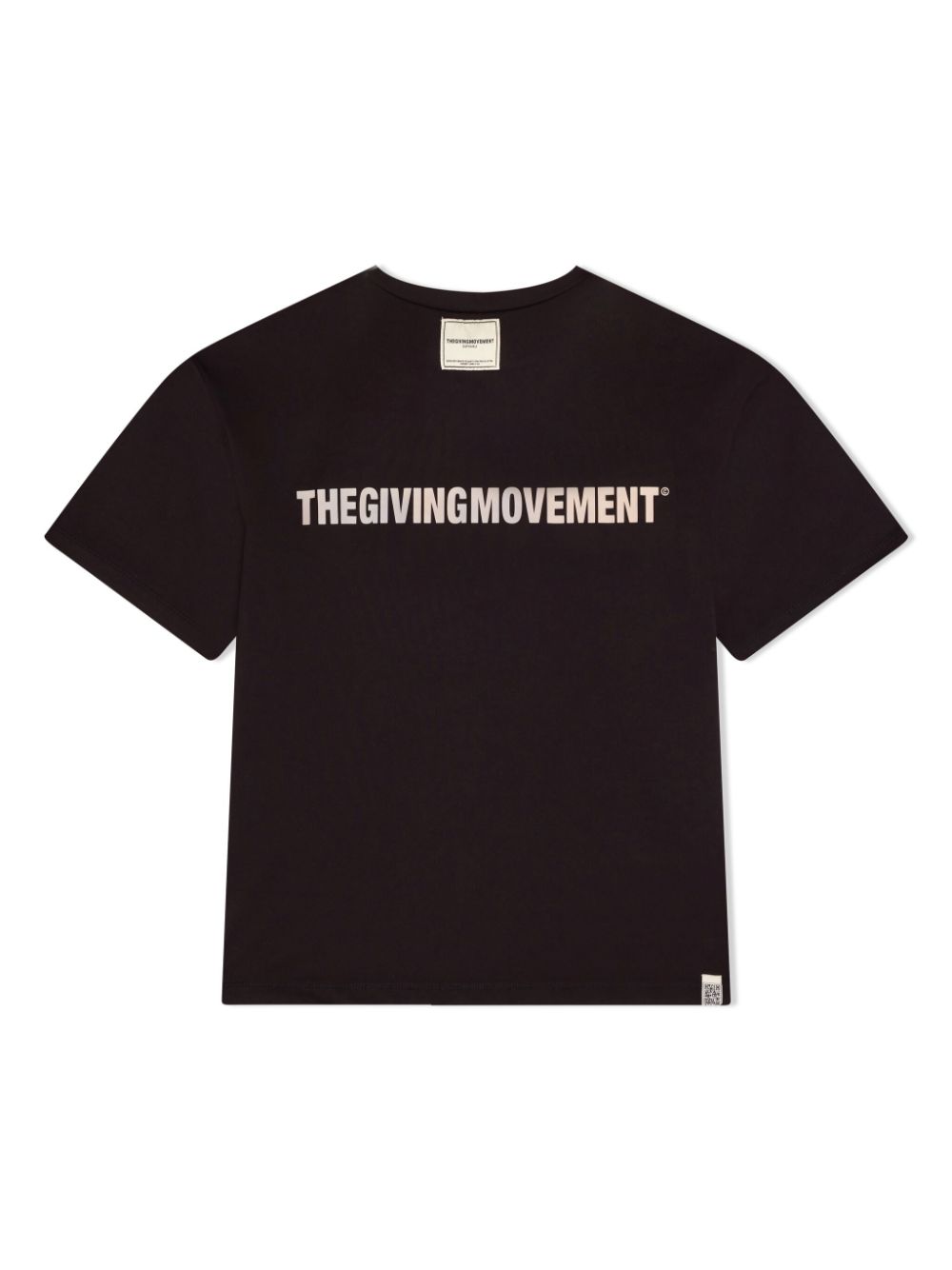 Shop The Giving Movement Softskin100 Logo-print T-shirt In Black