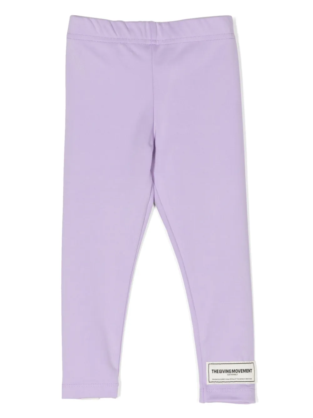 THE GIVING MOVE T Legging met logopatch Paars