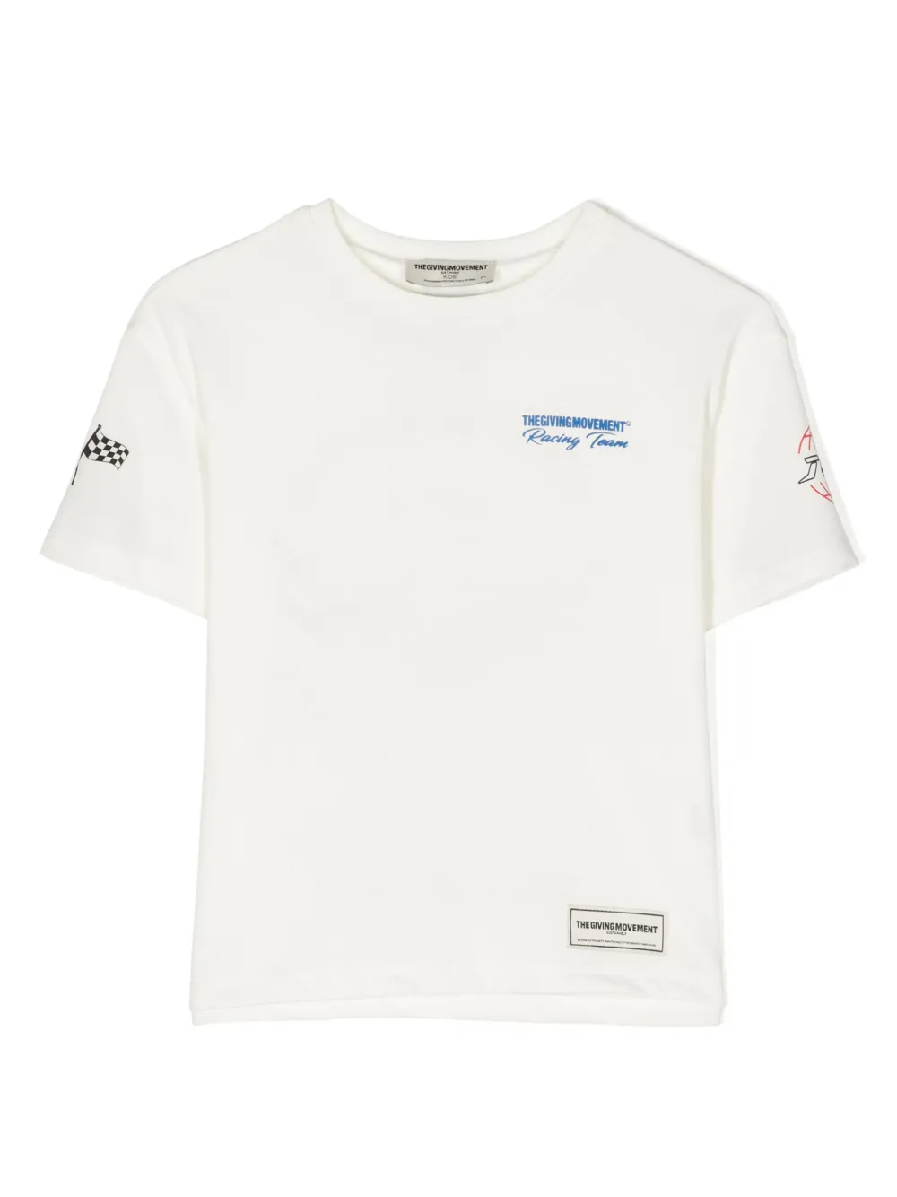 THE GIVING MOVE T T-shirt met grafische print Wit