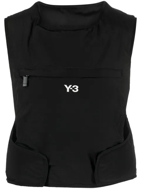 Y-3 logo-embroidered vest bag
