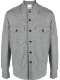 Allude straight-point collar cardigan - Grey