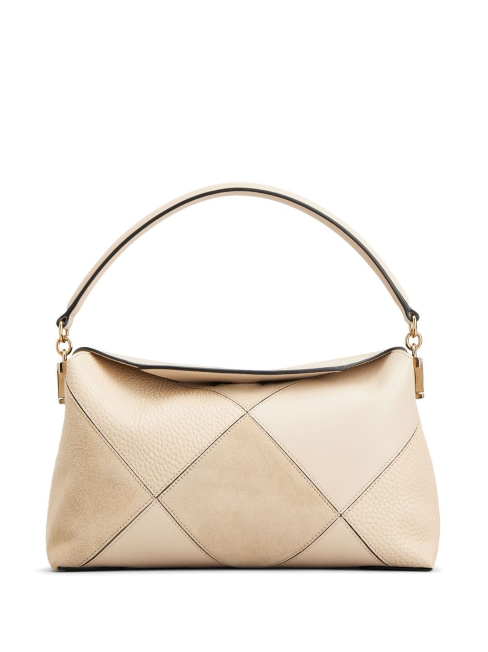 Shop Tod's T Case Patchwork Shoulder Bag In Neutrals