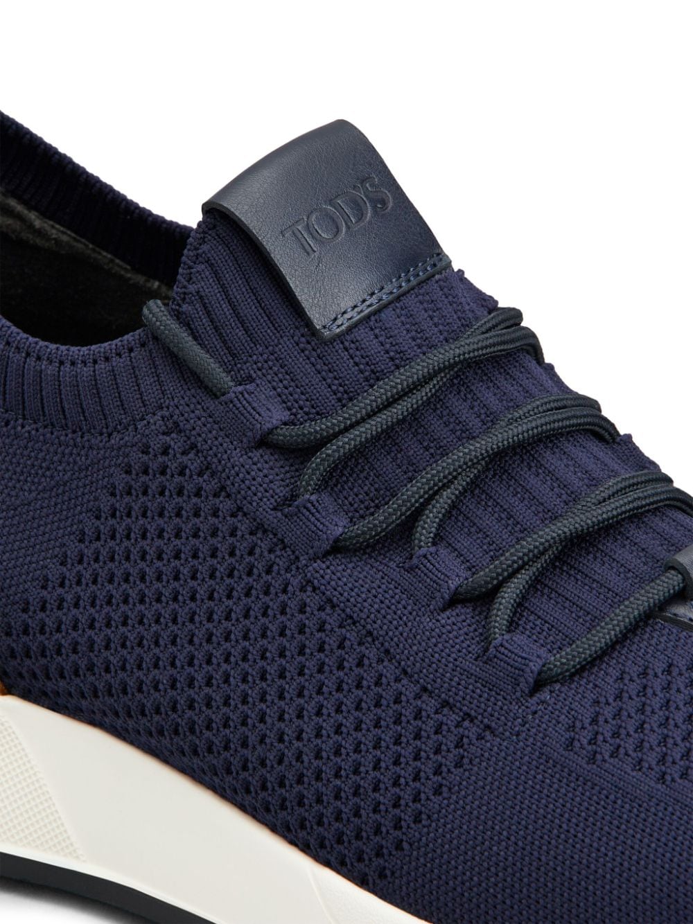 Shop Tod's Mesh Running Sneakers In Blue