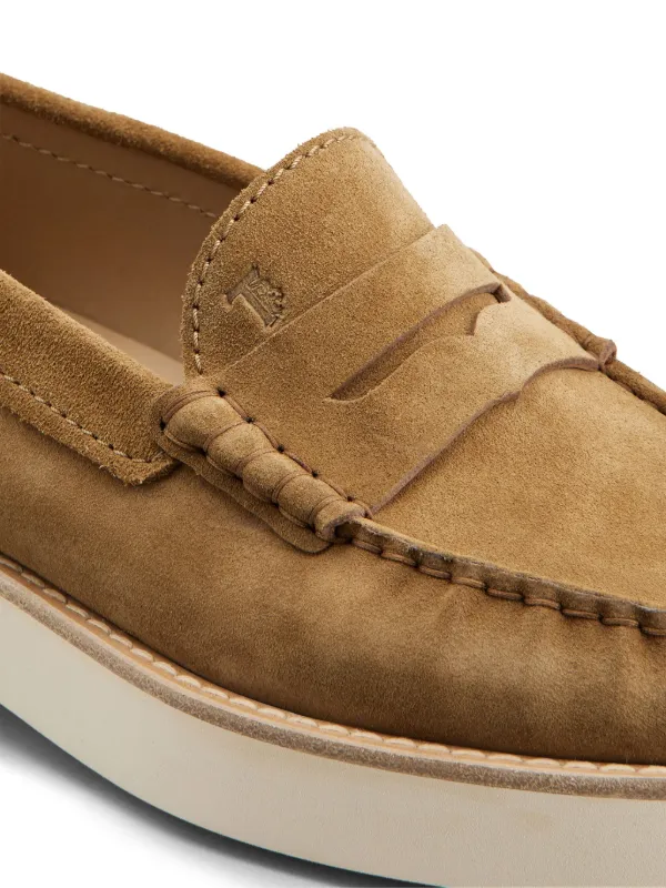 Tod's スエード ローファー | ブラウン | FARFETCH JP