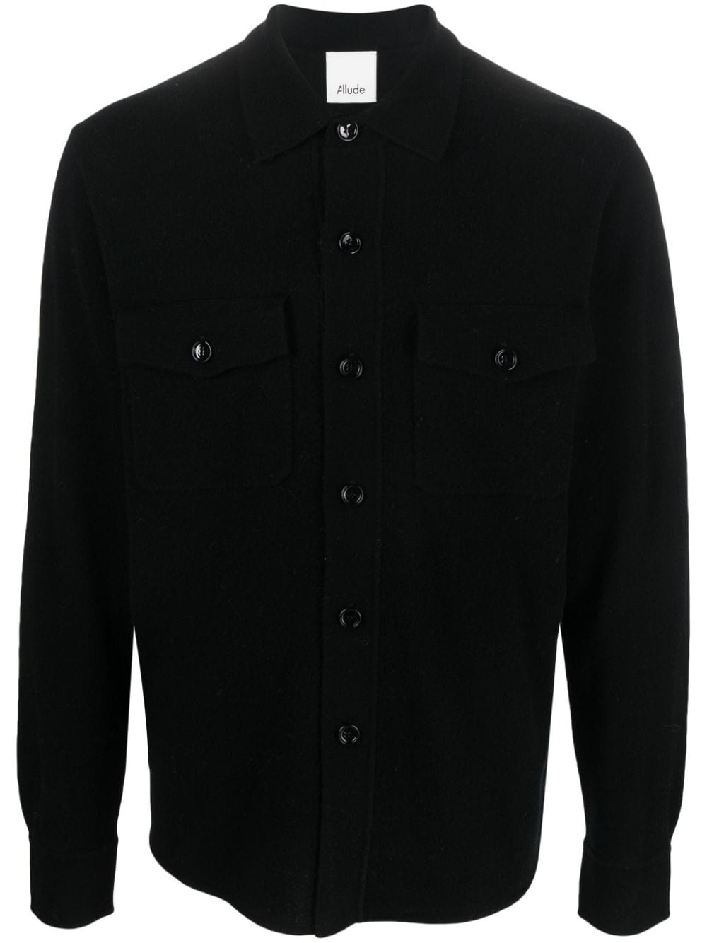 straight-point collar cardigan