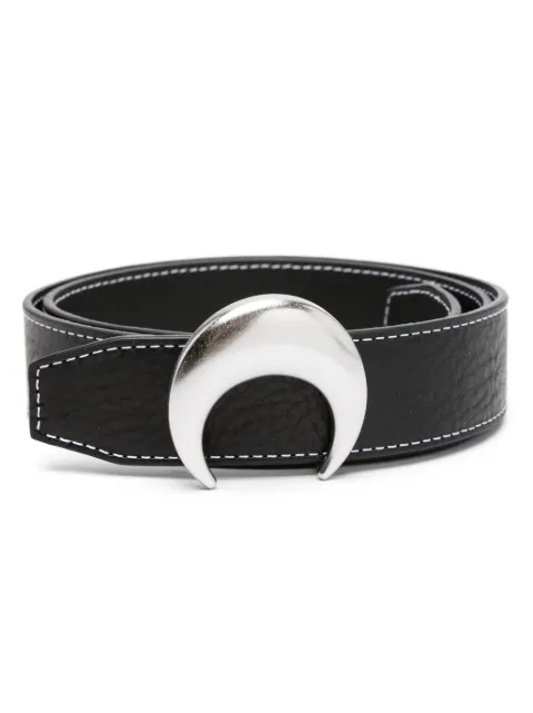 Marine Serre Moon-buckle leather belt