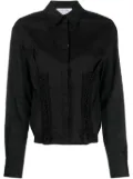 Marine Serre Regenerated Household corset shirt - Black