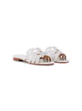 NICOLI embellished flat sandals - Silver