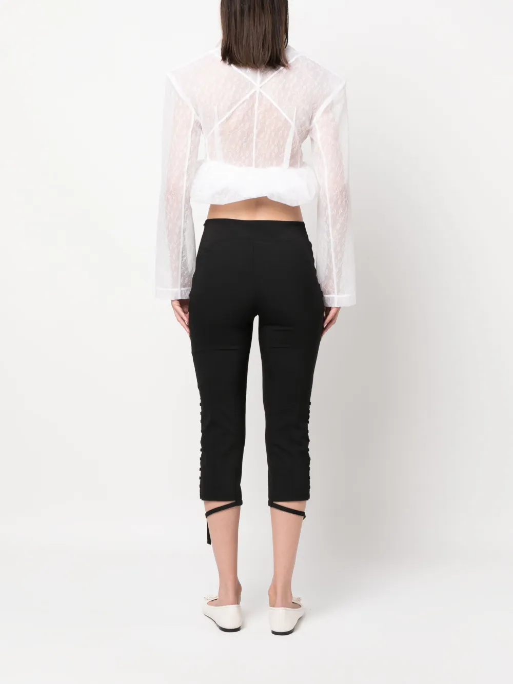 JACQUEMUS LA VESTE DENTELLE CROPPED JACKET
