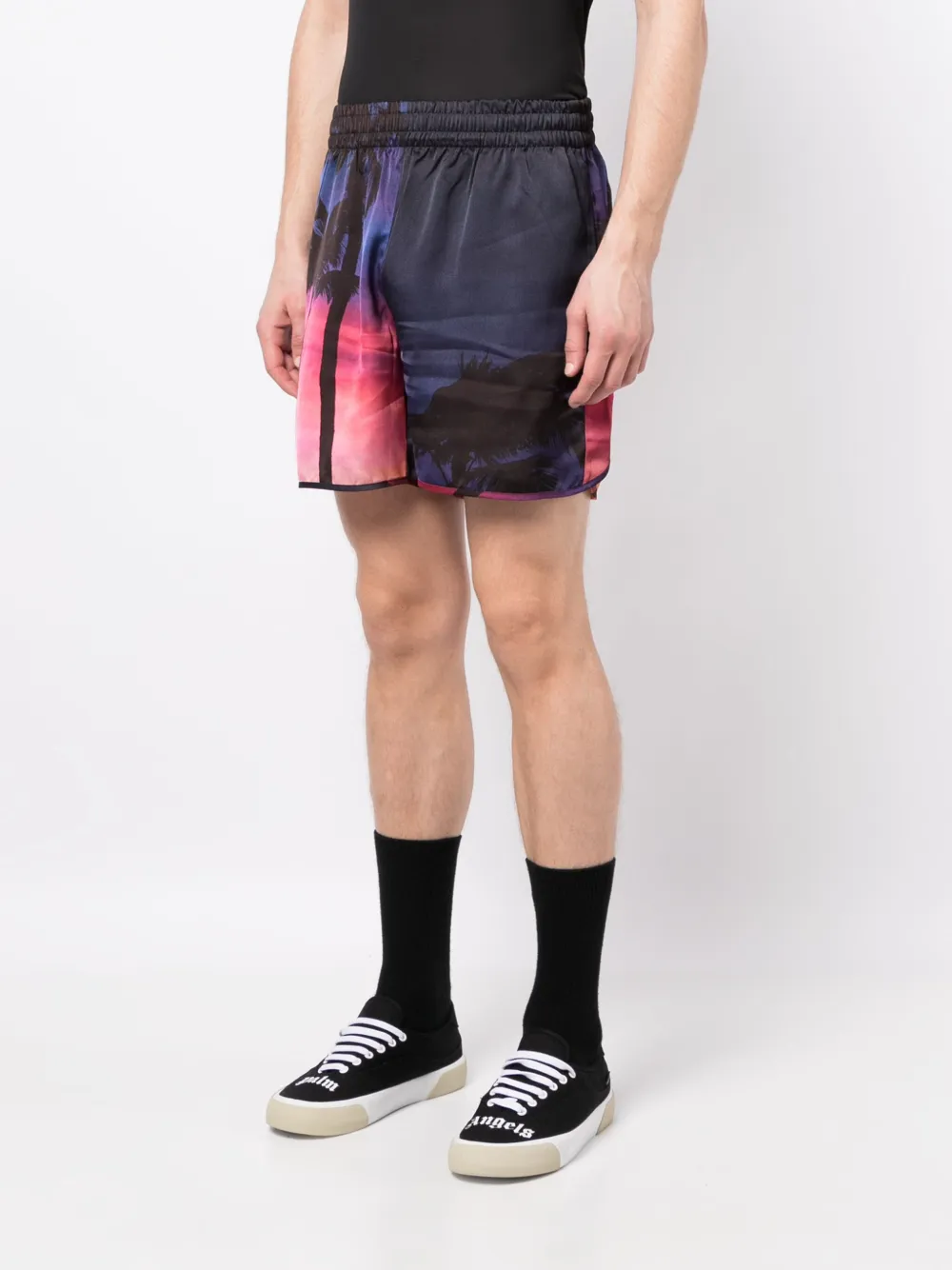  Blue Sky Inn Graphic-print Elasticated-waist Shorts 