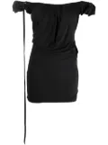 Jacquemus La Robe Ciceri draped minidress - Black