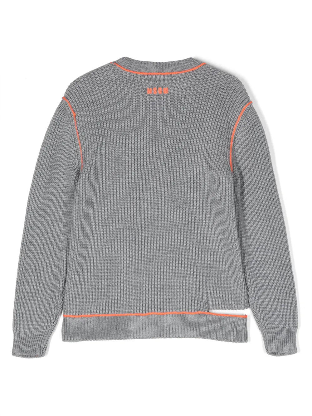 MSGM Kids Uitgesneden trui - Grijs