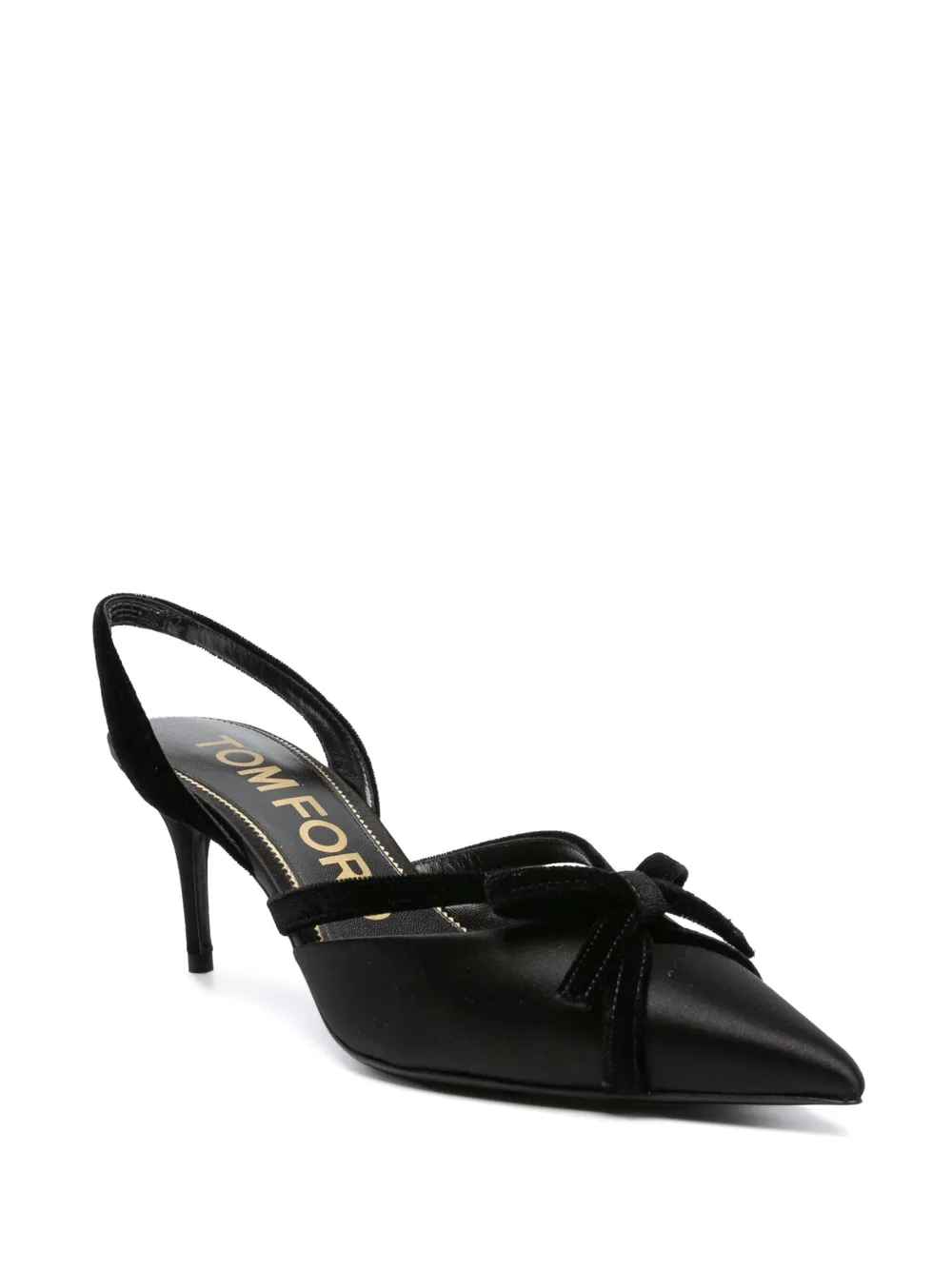 TOM FORD Slingback sandalen met strikdetail - Zwart