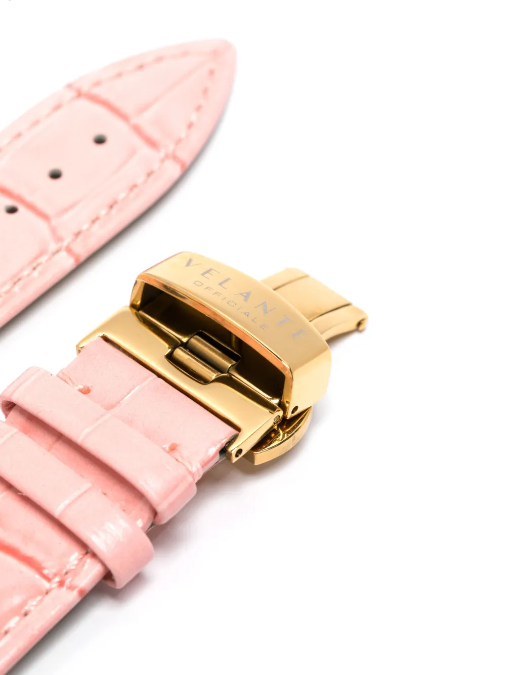 Loulou x VELANTE Officiale leather watch strap - Roze