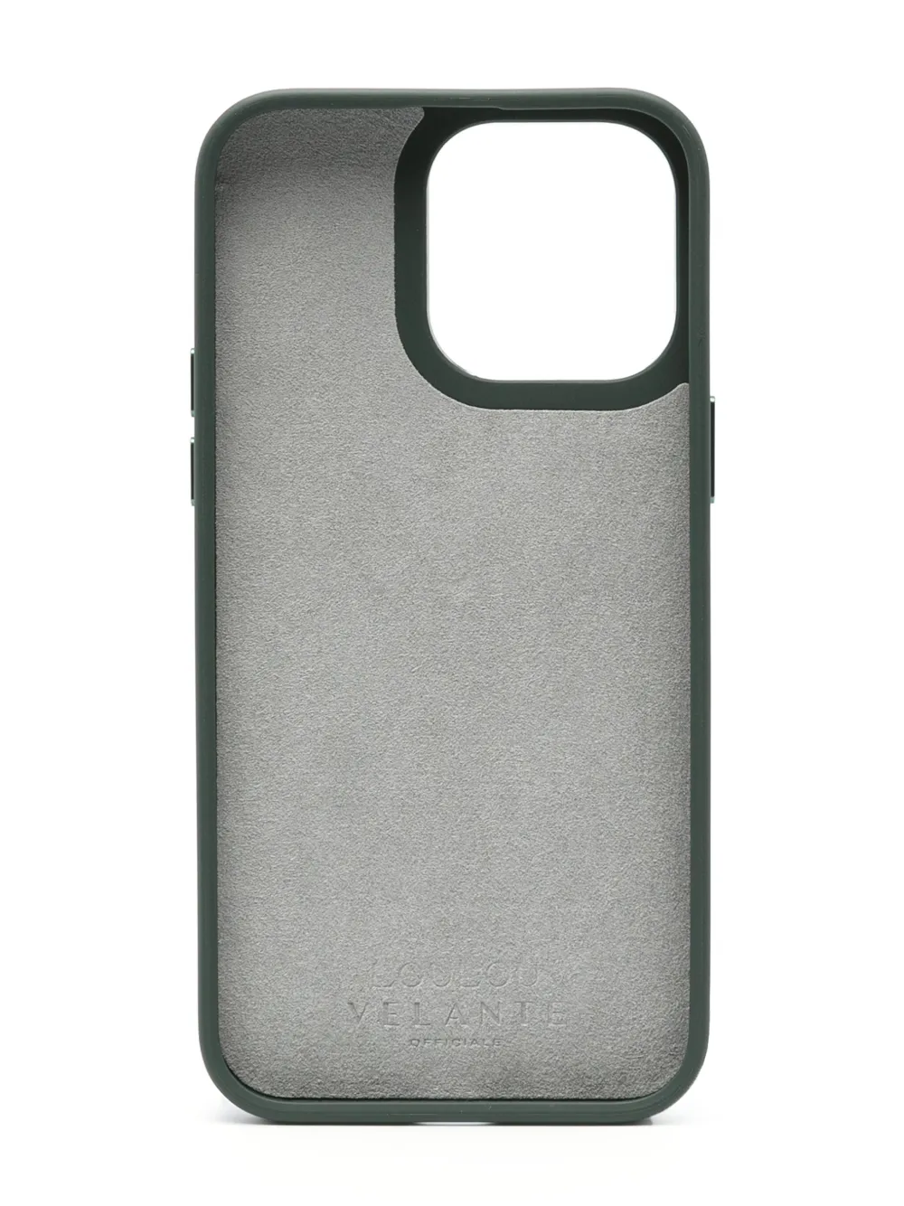 Loulou x Velante leather iPhone 14 Pro Max case - Groen