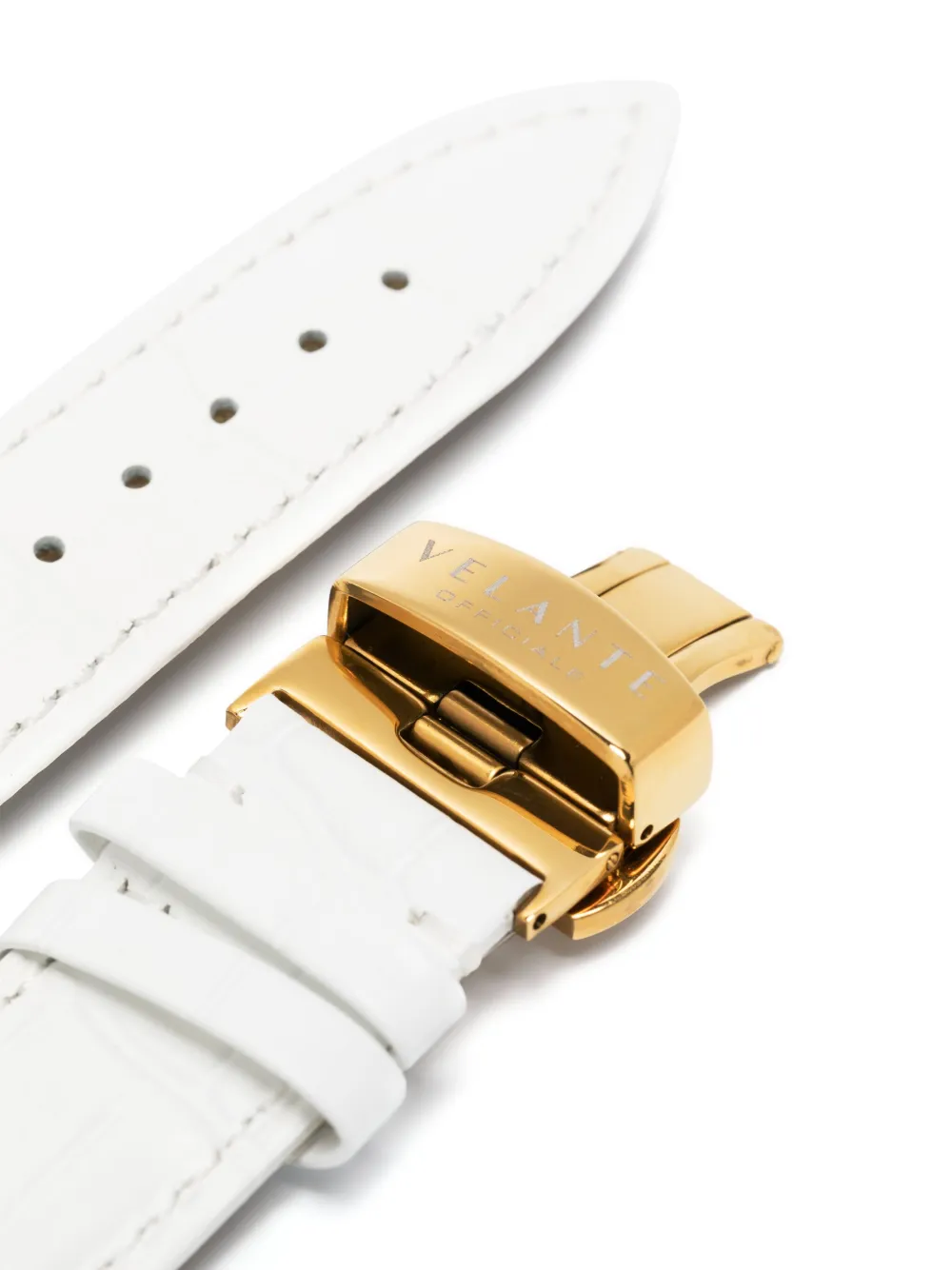 Loulou x VELANTE Officiale leather watch strap - Wit