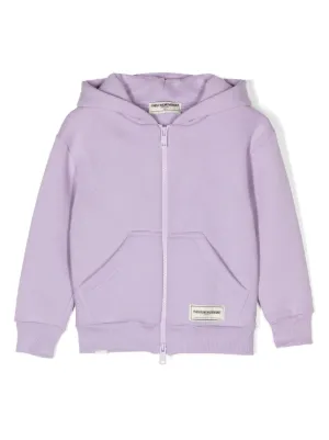 THE GIVING MOVEMENT logo print zip up Hoodie Farfetch