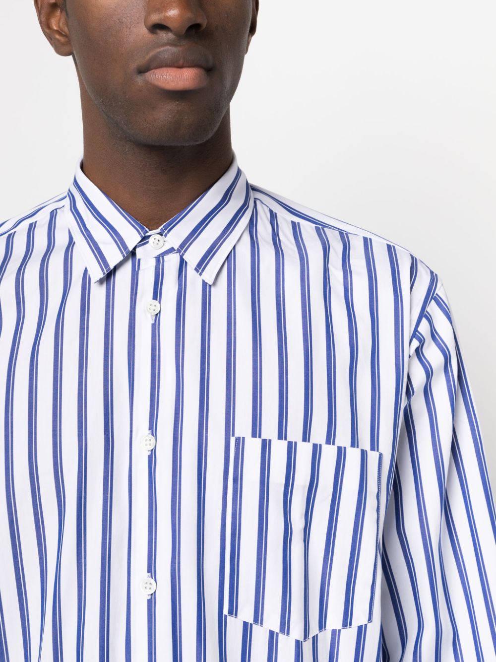 Comme Des Garcons Shirt striped long-sleeve cotton shirt Men