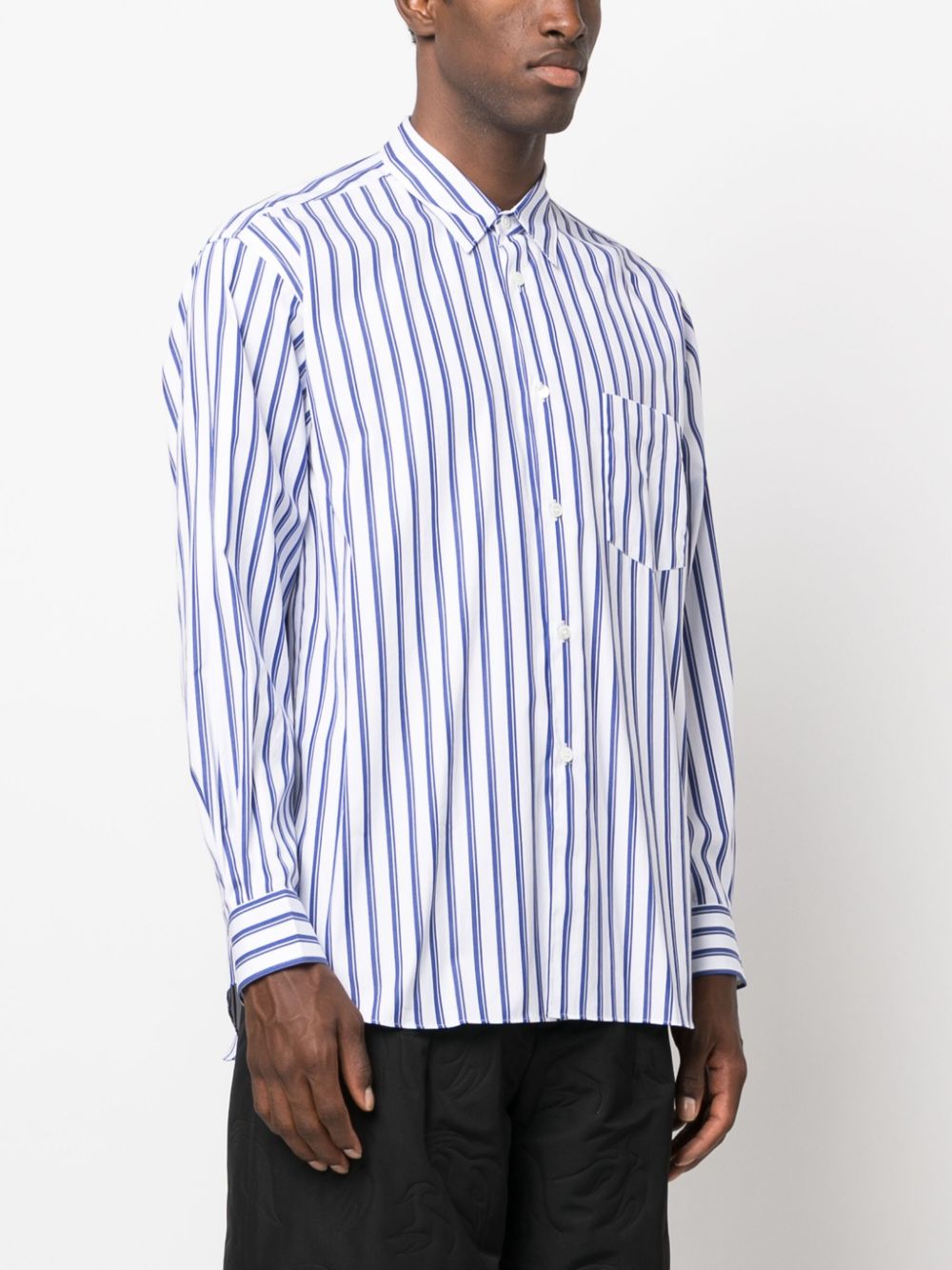 Comme Des Garcons Shirt striped long-sleeve cotton shirt Men