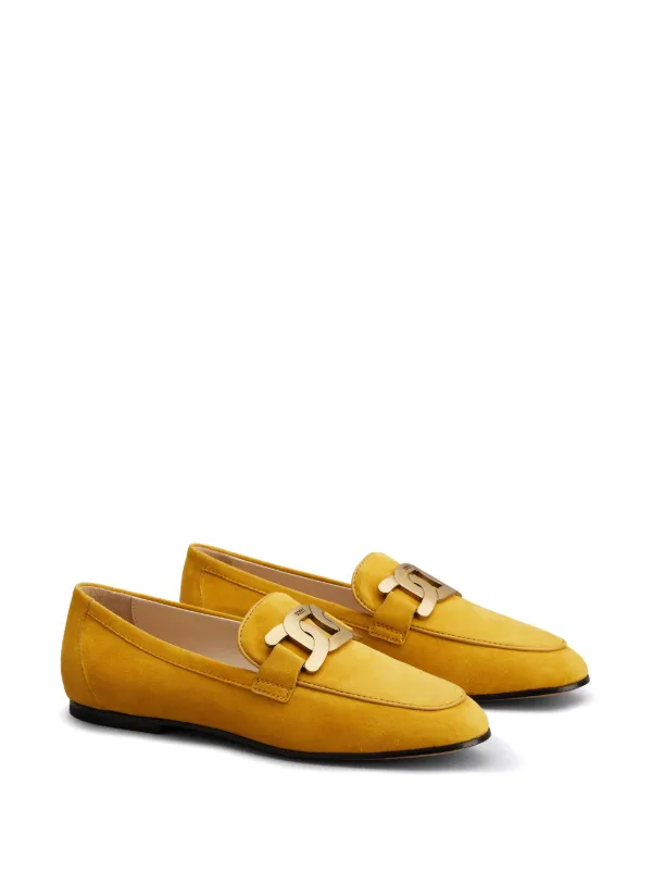 Tod's Kate logo-engraved Loafers | Yellow | FARFETCH