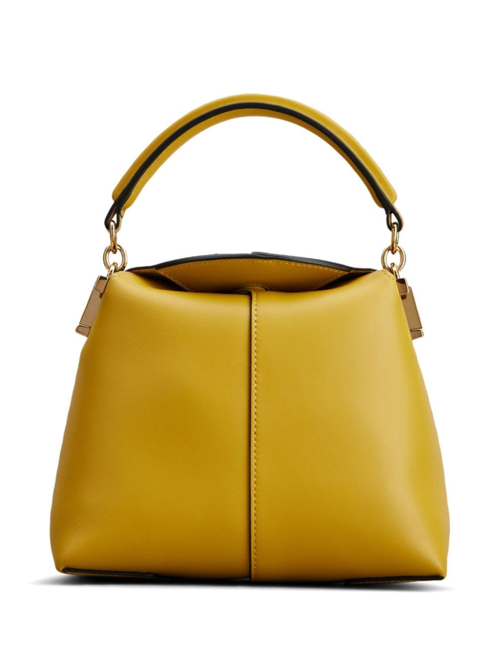 Tod's Micro T Case Leather Tote Bag In Yellow