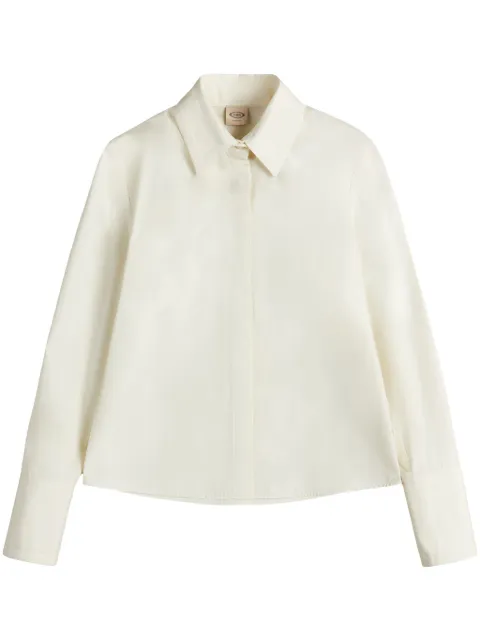 Tod's spread-collar poplin shirt