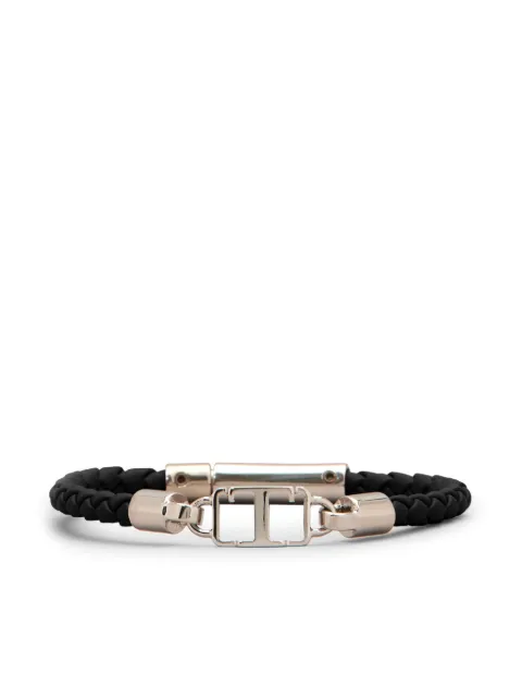 Tod's logo-plaque braided bracelet