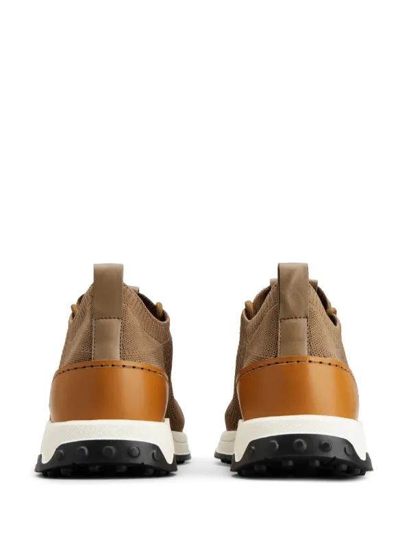【TOD'S】ブラウン レザー ロゴ 無地 ストレッチ素材 スニーカー Man ブラウン レザー スニーカー XXM03E0GC50S967S607 | Tods